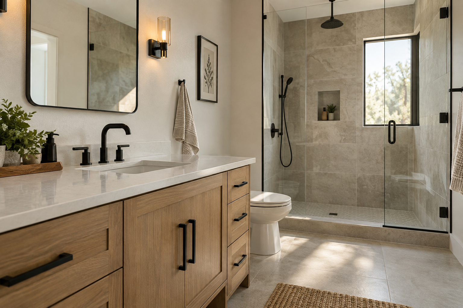 Illustrative bathroom design inspiration
